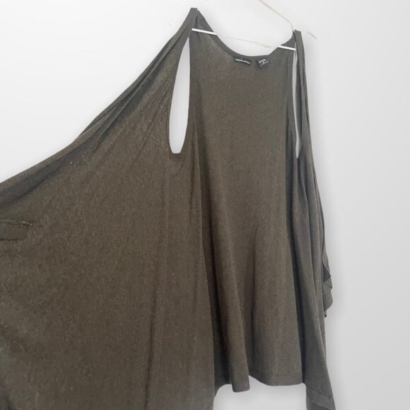 MODA International Green Open Cardigan Size M - Picture 4 of 5